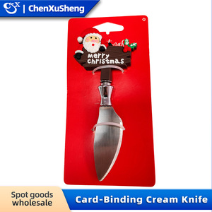 Santa Claus Stainless Steel Pizza Cutter Cheese Knife Butter Scraper Bread Slicer Multifunction Kitchen Tool - Product Image 4