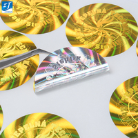 Feuille d'autocollant holographique 3d à impression personnalisée/étiquette de sécurité holographique 3d/machine à hologramme