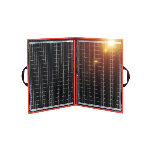110W Portable Foldable Solar Panel Kit 19x26in, 5.3lb with Separate Controller and Dual USB Monocrystalline Charger