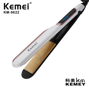 Km 9622 Professional Ptc 30s Fast <strong>Heat</strong> Wet Dry Dual Use <strong>Hair</strong> <strong>Curler</strong> and Straightener Salon Styler Pa66 With Led Screen - Product Image 5