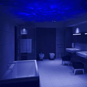 Projecteur laser d'étoiles avec fond bleu ciel et croix bleue, luminosité réglable, pour la décoration de la pièce - Product Image 6