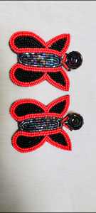 Pendientes de moda con cuentas de semillas de ganchillo hechos a mano 2023, joyería de gota multicolor para mujer, venta al por mayor de alta moda - Product Image 3