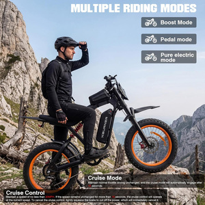 Vélo de montagne électrique 7 vitesses 112 km d'autonomie, moteur 750W, vélo de montagne électrique pour adultes, fabrication sur mesure CE pour la pratique du <span class=keywords><strong>cross</strong></span>-<span class=keywords><strong>country</strong></span> - Product Image 3