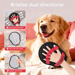 Gant électrostatique réutilisable à cinq doigts pour enlever les poils d'animaux, brosse magique pour chiens, chats, canapé, tapis et usage domestique - Product Image 2