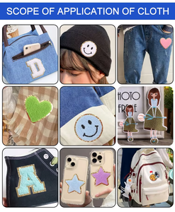 Parches de Estrellas Autoadhesivos al por Mayor de Fábrica, Parches Bordados de Corazón para Ropa DIY, Aptos para Estudiantes y Niños - Product Image 5
