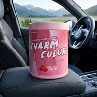 Diffuseur de parfum pour voiture Carmate en plastique solide, parfum de fruits à évaporation naturelle, longue durée, facile à transporter