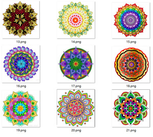 Fidget Spinner en Acrylique Transparent avec Impression Mandala Colorée, Jouet de Décompression en Spirale, Cadeau Anti-Stress - Product Image 6