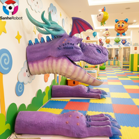 Statues de dragons animatroniques réalistes en gros, personnalisées pour les parcs à thème, les musées, les centres commerciaux, les parcs d'aventure en plein air, les attractions