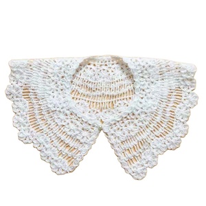 Collar bordado desmontable ahuecado de encaje blanco de alta calidad, accesorios de ropa para mujer - Product Image 1