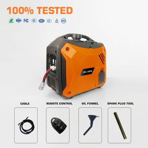 Générateur d'essence 12V/24V pour climatisation de stationnement, générateur d'essence portable silencieux pour camion avec réservoir de carburant étendu de 7,5 L - Product Image 1