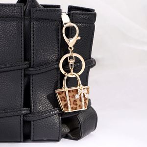 Fashion Leopard Print Keychain for Women <b>Custom</b> 3D Mini Purse Bag <b>Key</b> <b>Ring</b> Backpack Car <b>Keys</b> Accessories Jewelry Gift - Product Image 5