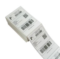Étiquette d'expédition supérieure thermique directe Offre Spéciale 4x6 étiquette logistique 100*150 feuilles ou rouleaux compatibles avec l'imprimante