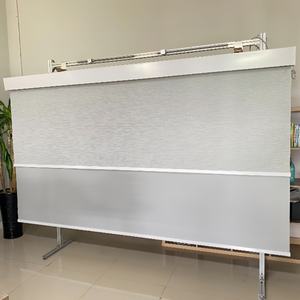 Persianas de Tela Doble Dos en Uno, Persianas Enrollables Motorizadas de Día y de Noche, Función Dual de Translúcidas o Opacas de Poliéster - Product Image 3