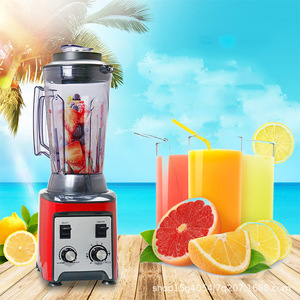 Blender haute vitesse 4L 5L, presse-agrumes commercial multifonctionnel avec plusieurs lames, rouge, blanc, ambre - Product Image 1