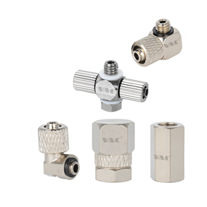 VAC M-5HL-4 <b>Mini</b> Pneumatic Elbow Fitting SUS303 Steel for <b>Robot</b> Arm - Product Image 2