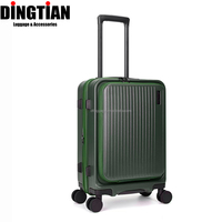 Valise de voyage pliable à ouverture frontale avec porte-gobelet, balance intégrée, compression sous vide et roues pivotantes USB