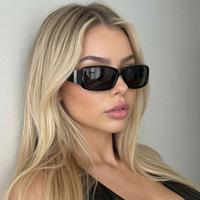 Nouvelles lunettes de soleil rétro modifiées, personnalisées, haute protection solaire, style Ins, avec logo personnalisé