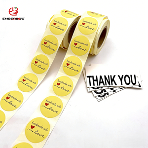 EBB Custom American Retro Waterproof Round Stickers Glossy Sticker Roll Farmhouse Candle Gift Packaging Adhesive <b>Labels</b> - Product Image 1