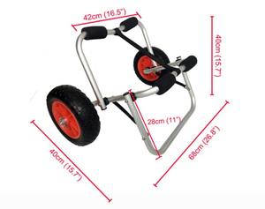 योनिक डीलक्स मल्टीफ़ंक्शन फोल्डिंग एल्यूमीनियम कैनो कनायक कार्ट बीच कार्ट ट्रॉली - Product Image 2