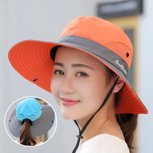 Sombrero de pescador plegable de verano para padres e hijos unisex, gorra de protección <span class=keywords><strong>UV</strong></span> de viaje informal de ala ancha - Product Image 2
