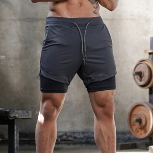 Logo personnalisé Homme Pantalons De Survêtement <span class=keywords><strong>2</strong></span> <span class=keywords><strong>En</strong></span> <span class=keywords><strong>1</strong></span> <span class=keywords><strong>Short</strong></span> De Compression Pour Hommes Tour Boucle Cordon <span class=keywords><strong>En</strong></span> Cours D'exécution Survêtement <span class=keywords><strong>Fitness</strong></span> Sueur Hommes Shorts - Product Image 6