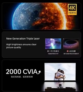 JmGo-Proyector láser N1S Pro 4K a todo color con cardán giratorio USB MEMC HDR10 240HZ y soporte de techo Android 9 - Product Image 6