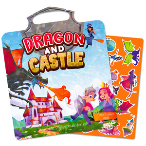 <span class=keywords><strong>Livre</strong></span> d'activités sensorielles pour enfants Lonng Castle, <span class=keywords><strong>livre</strong></span> d'autocollants en papier 3D à motifs de dessins animés, réutilisable, imperméable, <span class=keywords><strong>avec</strong></span> vernis brillant - Product Image 1