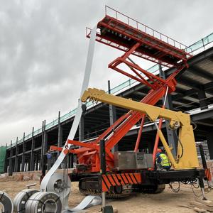 Diesel Powered Crawler Elevating Platform 8 Ton High Reach for Industrial Steel Mill Roof <b>Tile</b> Making Equipment - Product Image 3