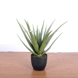 Planta Artificial <span class=keywords><strong>de</strong></span> Aloe <span class=keywords><strong>Vera</strong></span> en Maceta, Bonsái Suculento, Decoración <span class=keywords><strong>de</strong></span> Interiores para el Hogar y la Oficina - Product Image 2