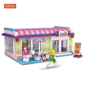COGO pequeña tienda de café DIY bloque de construcción modelo educativo bloques de construcción Juguetes - Product Image 1