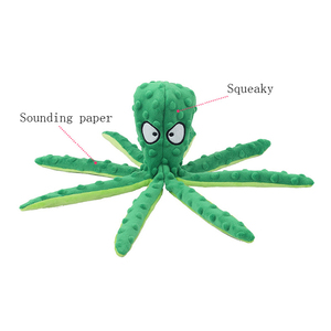 Vendita calda resistente ai morsi striduli viola senza imbottitura peluche polpo Crinkle Pet <span class=keywords><strong>Dog</strong></span> giocattoli per cani per cani - Product Image 4