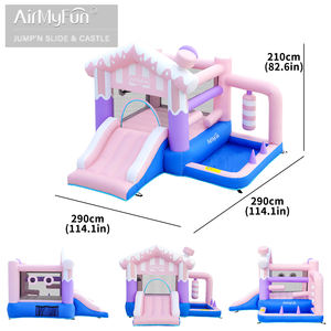 AirMyFun <span class=keywords><strong>Château</strong></span> gonflable de flocon de neige rose et blanc <span class=keywords><strong>Château</strong></span> gonflable de saut d'enfants pour le jeu joyeux Maison gonflable de rebond rose - Product Image 6