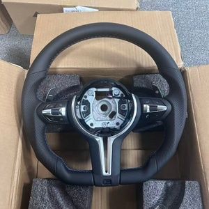 Volante de Cuero para Automóviles <span class=keywords><strong>BMW</strong></span> Serie 3 y Serie 5, para M3 M4 <span class=keywords><strong>M5</strong></span> M6 F30 F10 F15 F36 F01 F20 F22 F25 F31 F32 E70 E71 E90 X3 X5 - Product Image 2