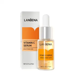 LANBENA 2022 חדש ויטמין C אנטי הזדקנות פנים סרום הלבנת התבהרות סרום טיפוח עור