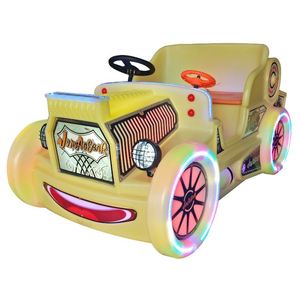 Voiture tamponneuse électrique carrée en plastique pour enfants, lumineuse, classique, double, pour usage extérieur, domestique, en centre commercial et à l'école, pour divertissement parent-enfant - Product Image 1