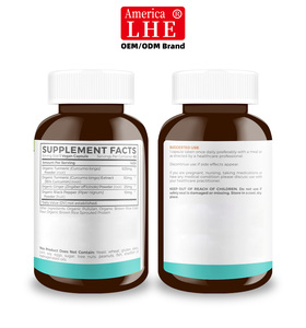 Suplemento de Cúrcuma y Curcumina con Etiqueta Personalizada, 60 Cápsulas Vegetales, Apoyo a la Función Hepática, Cápsulas de Cúrcuma y Curcumina - Product Image 6