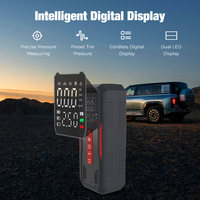 Pompe à air de voiture sans fil portable électrique numérique avec moniteur de pression, matériau plastique, 12V, gonflage rapide