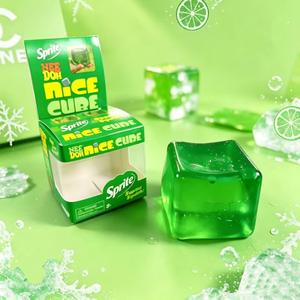 (En stock, livraison directe) Jouets en peluche Needoh <span class=keywords><strong>Coca</strong></span> et Sprite Ice Cube Squishy, jouets en peluche en forme de cube d'eau de 5,5 cm, jouets en peluche en maltose, anti-stress. - Product Image 1