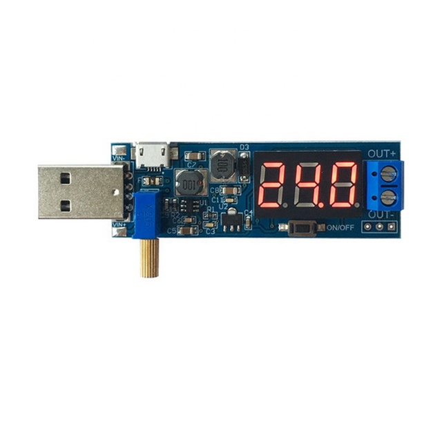 DC-DC USB Power Supply Converter Module DC 3.5-12V to DC 1.2-24V 5V to 3.3V 9V 12V 24V Adjustable Boost/Buck Step-Up/Down