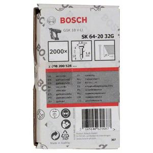 BOSCH - 2608200533 Finish <b>nail</b> SK64 20G, galvanised - EAN 3165140621731 BRADS, PINS AND <b>NAILS</b> COLLATED <b>NAILS</b> AND <b>NAIL</b> BOXES - Product Image 2