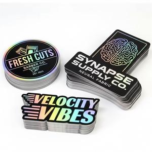 Emballage personnalisé avec logo, vinyle imperméable, <span class=keywords><strong>film</strong></span> décoratif brillant, <span class=keywords><strong>film</strong></span> laser holographique, étiquette adhésive découpée, lettres autocollantes - Product Image 1