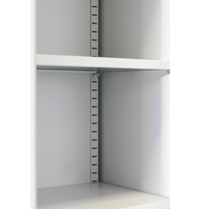Armadio scorrevole 4/8 regolabile con bordi arrotondati portaoggetti con porte in lamiera - Product Image 1