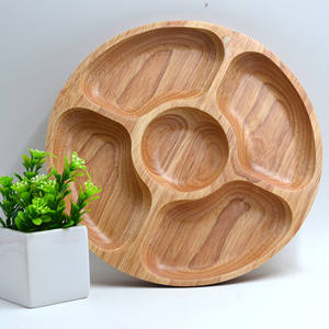 Piatto di frutta di classificazione creativo cinque modelli di semi di melone vassoio di caramelle in gomma di legno piatto di frutta - Product Image 3