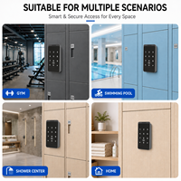 Serrure de casier intelligente Rixiang EM185 avec clavier, mot de passe, carte RFID, mode public et privé pour casier