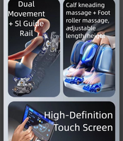 C15 Offre Spéciale fauteuil de massage électrique 8D zéro gravité de luxe avec technologie à double cœur portable en cuir PU