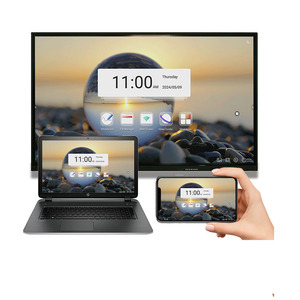 65-inch tương tác màn hình cảm ứng giáo dục Hội Đồng Quản trị Ops phẳng <span class=keywords><strong>LED</strong></span> 4K bảng thông minh Android Windows cho lớp học - Product Image 1