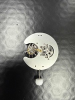 Mouvement de montre squelette automatique mécanique OEM personnalisé, tourbillon intégré, entièrement ajouré, développé en interne, W9201