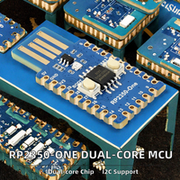 Placa de Desarrollo Waveshare RP2350-One SMD, PCB Integrada, Conector Tipo-A, 4MB Flash, MCU de Doble Núcleo y Doble Arquitectura, Microcontrolador I2C
