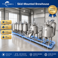 Équipement de brasserie 300L, machine à brasser la bière avec pompe et moteur, acier inoxydable SUS304, chauffage électrique, écran tactile, contrôle PLC
