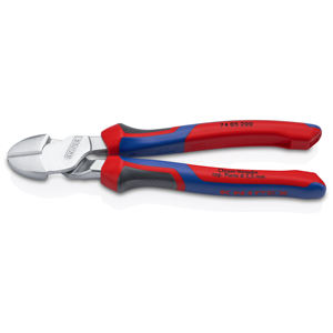 KNIPEX 74 05 200 เครื่องตัดแนวทแยงสำหรับงานหนักพร้อมด้ามจับแบบสบายมือชุบโครเมียม 200 มม. - Product Image 1